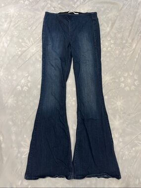 Dark Blue Women's Flare Jeans